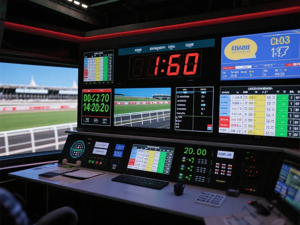 Live racing draw dashboard